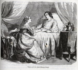 آن نينون "" من Enclo (أو Ninon de Lenclos أو Ninon de Lanclos بواسطة المدرسة الفرنسية