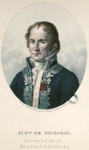 أنطوان فرانسوا دي فوركروي (1755-1809) (نقش ملون) بواسطة المدرسة الفرنسية