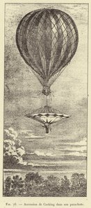 Ascension de Cocking dans son parachute (engraving) بواسطة المدرسة الفرنسية
