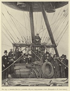 الصعود المجاني في 17 نوفمبر 1889 على متنه عشرين شخصًا بواسطة المدرسة الفرنسية