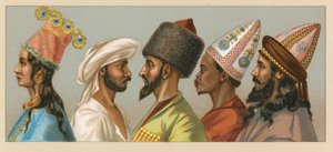 زي آسيوي بواسطة المدرسة الفرنسية