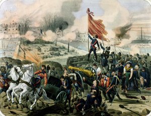 الهجوم على بونت دي نويلي وكوربيفوي ، 2 أبريل 1871 (ليثو)