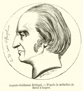Auguste-Guillaume Schlegel (نقش) بواسطة المدرسة الفرنسية