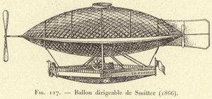 منطاد بواسطة Smitter (1866) (نقش) بواسطة المدرسة الفرنسية