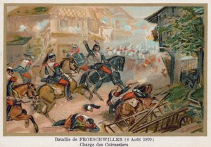 معركة Froeschwiller ، المسؤول عن Cuirassiers بواسطة المدرسة الفرنسية