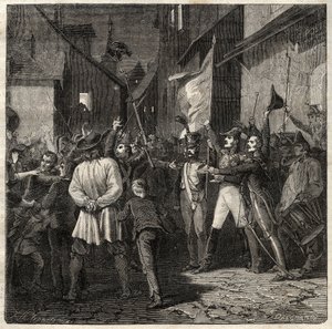 مؤامرة بيرتون 1822 - أنشأ الجنرال جان بابتيست بريتون (جان بابتيست) دي بيرتون (1769-1822) حكومة مؤقتة في ثوار عام 1822 - بواسطة المدرسة الفرنسية