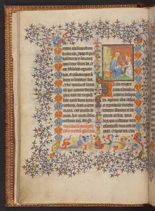 كتاب الصلوات ، إضافة MS 32454 f.10v ، فرنسا بواسطة المدرسة الفرنسية