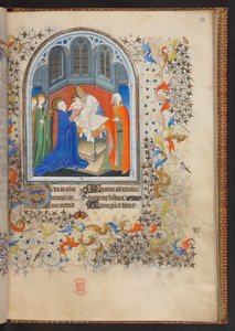 كتاب الصلوات ، إضافة MS 32454 f.38r ، فرنسا بواسطة المدرسة الفرنسية