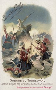 القوات البريطانية تهاجم سبيون كوب ليلة 24 يناير 1900 (كروموليثو) بواسطة المدرسة الفرنسية