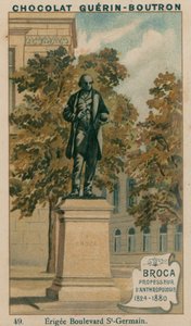 بروك ، أستاذ الأنثروبولوجيا ، 1824-1880 ، Erigee Boulevard St-Germain بواسطة المدرسة الفرنسية
