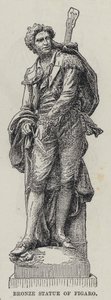 Bronze Statue of Figaro (engraving) بواسطة المدرسة الفرنسية