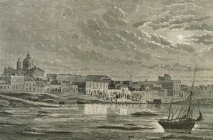 بوينس آيرس في ستينيات القرن التاسع عشر (النقش) بواسطة المدرسة الفرنسية