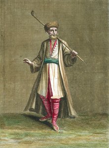 الزي البلغاري ، رسم توضيحي من مجموعة أزياء بلاد الشام ، 1707-8 بواسطة المدرسة الفرنسية