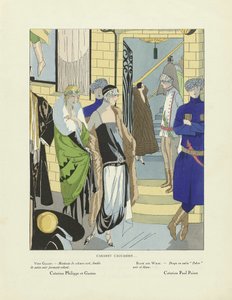 كاباريه القوقاز ...، من آرت-غوت-بيوت، طبعة 1920 (طباعة بالاستنسل) بواسطة المدرسة الفرنسية