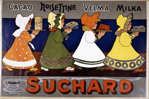 Cacao Suchard - ملصق إعلاني بواسطة المدرسة الفرنسية