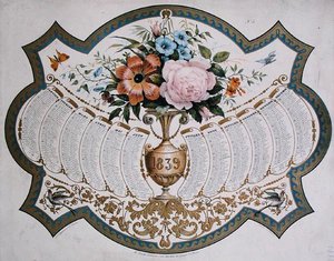 التقويم لعام 1839 ، نقش بواسطة Godefroy Engelmann (1788-1839) حوالي عام 1838 (لون ليثو) بواسطة المدرسة الفرنسية