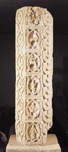Calendrier de Saison ، عمود يظهر علامات البروج من برج العذراء إلى برج الجدي (انظر أيضًا 86211) بواسطة المدرسة الفرنسية