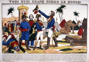حملة (إكسبيديشن) لمصر (1798-1801) بقيادة نابليون بونابرت عام 1799. صورة إبينال بواسطة المدرسة الفرنسية