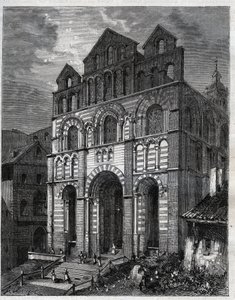 Cathedrale Notre Dame de l'Annonnement du Puy en Velay (Puy-en-Velay) - نقش في "La France Illustrie: الجغرافيا والتاريخ والإدارة الإحصائية" بقلم V.-A. الشعير براون. 1884 بواسطة المدرسة الفرنسية