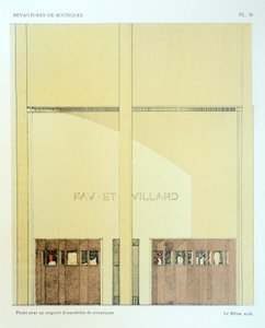معرض سيراميك ، لوحة 20 ، رسم توضيحي من Devantures de Boutiques بقلم لويس بيير سيزيل ، باريس ، 1927 بواسطة المدرسة الفرنسية