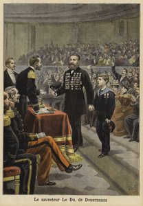 حفل تكريم السيد Le Du ، منقذ من Douarnenez ، بريتاني ، 1897 بواسطة المدرسة الفرنسية