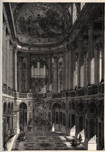مصلى قصر فرساي - مصلى قصر فرساي - نقش في "" باتري "- الوصف PECTURERIQUE DE LA FRANCE EN 6 VOLUES BY LUCIEN HUARD - نهاية القرن التاسع عشر بواسطة المدرسة الفرنسية