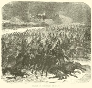 المسؤول عن Cuirassiers في Eylau (نقش) بواسطة المدرسة الفرنسية