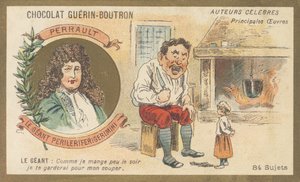 Charles Perrault (1628-1703), French man of letters, author of “Le geant Perileriferigerimini” بواسطة المدرسة الفرنسية