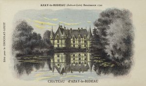 Chateau dAzay-le-Rideau، Azay-le-Rideau، Indre-et-Loire بواسطة المدرسة الفرنسية