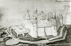 قلعة Pierrefonds بواسطة المدرسة الفرنسية