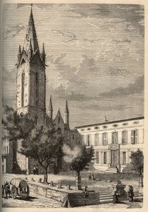 كنيسة Saint-Jean-de-Malte d'Aix-en-Provence (Aix en Provence) (Saint Jean de Malte) - نقش في "" PATRIE - صورة وصف أساسي لفرنسا في 6 مجلدات بواسطة لوسين هوارد - نهاية القرن التاسع عشر بواسطة المدرسة الفرنسية