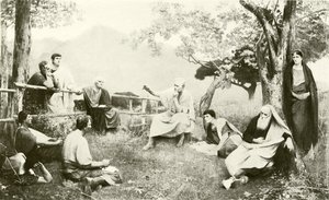Cicero في Tusculum (الحفر) بواسطة المدرسة الفرنسية