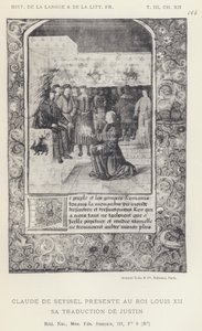 Claude De Seyssel Presente Au Roi Louis XII Sa Traduction De Justin (litho) بواسطة المدرسة الفرنسية