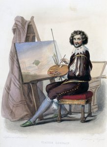 كلود جيلي ديت لورين (1600-1682) رسام فرنسي - في "" Le Plutarque francais "، من Mennechet ، باريس بواسطة المدرسة الفرنسية