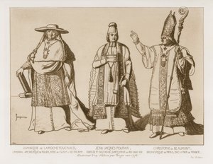 الزي الكتابي ، رسومات بعد عمل فني من قبل توزي ، حوالي 1776