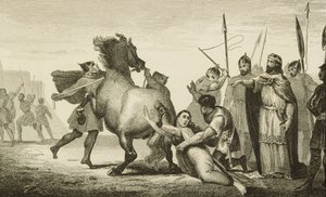 Clotaire II (584-629) عند إعدام الملكة برونهيلدا (ت 613) من "Histoire de France" بواسطة Colart ، تم نشره عام 1840 بواسطة المدرسة الفرنسية