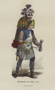 بائع جوز الهند ، 1774 بواسطة المدرسة الفرنسية