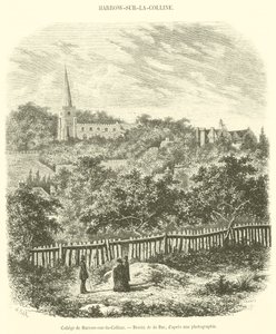 College de Harrow-sur-la-Colline (engraving) بواسطة المدرسة الفرنسية