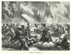 Combat de Roquencourt (نقش) بواسطة المدرسة الفرنسية