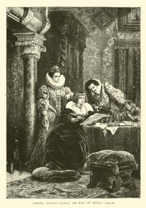 Concini و Leonora Galigai و Mary de Medici بواسطة المدرسة الفرنسية