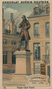 Condorcet، Geometre & Philosophe، 1743-1794، Erigee Quai Conti بواسطة المدرسة الفرنسية
