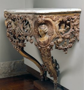 طاولة كونسول ، c.1720 بواسطة المدرسة الفرنسية