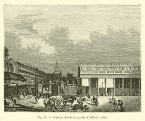 بناء معرض أورليانز ، 1829 بواسطة المدرسة الفرنسية
