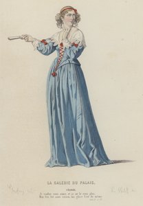 Corneille، La Galerie Du Palais، Act II، Sc IX (نقش ملون) بواسطة المدرسة الفرنسية