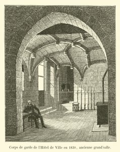 حارس فندق de Ville عام 1830 ، Grandsalle السابق بواسطة المدرسة الفرنسية