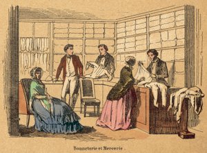 Cotton (coloured engraving) بواسطة المدرسة الفرنسية