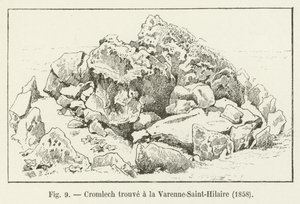 تم العثور على Cromlech في Varenne-Saint-Hilaire ، 1858 بواسطة المدرسة الفرنسية