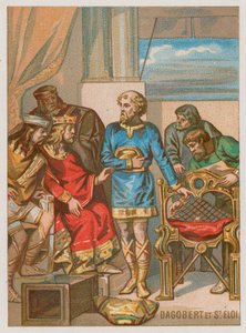 نصح Dagobert بواسطة Eligius بواسطة المدرسة الفرنسية