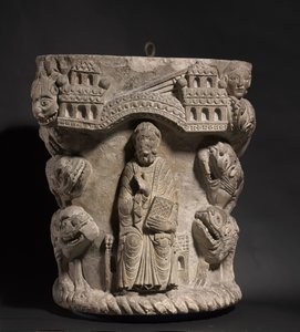 دانيال في عرين الأسد ، حوالي 1125-1150 بواسطة المدرسة الفرنسية