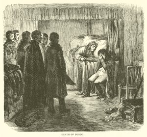 Death of Duroc (engraving) بواسطة المدرسة الفرنسية